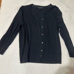 Banana Republic black 3/4 length cardigan